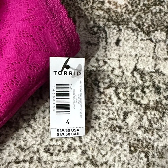 Torrid Fuchsia Lace bra - Picture 2 of 5